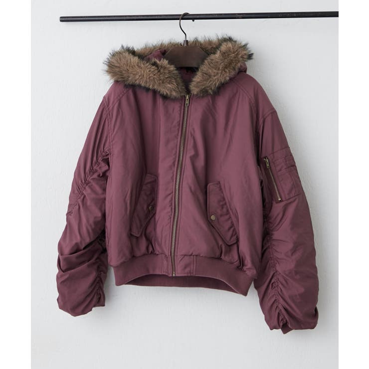 フェイクファー付MA-1ブルゾン | RMAF　NICE CLAUP / OLIVE des OLIVE | 詳細画像20 