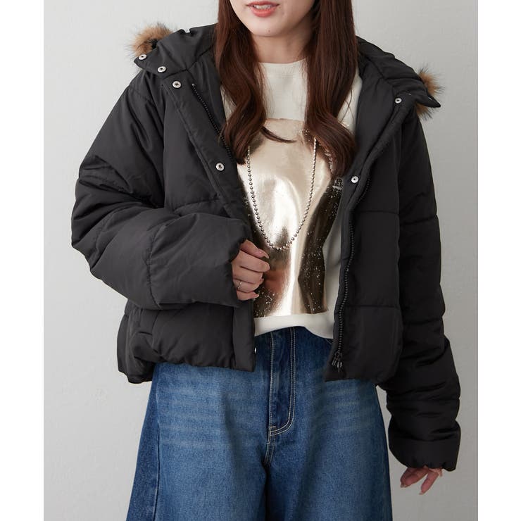フェイクファー付中綿ブルゾン | RMAF　NICE CLAUP / OLIVE des OLIVE | 詳細画像2 