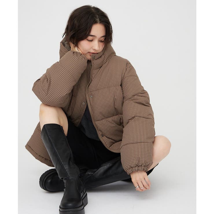 チェック中綿ブルゾン[品番：OLOW0019592]｜RMAF NICE CLAUP / OLIVE