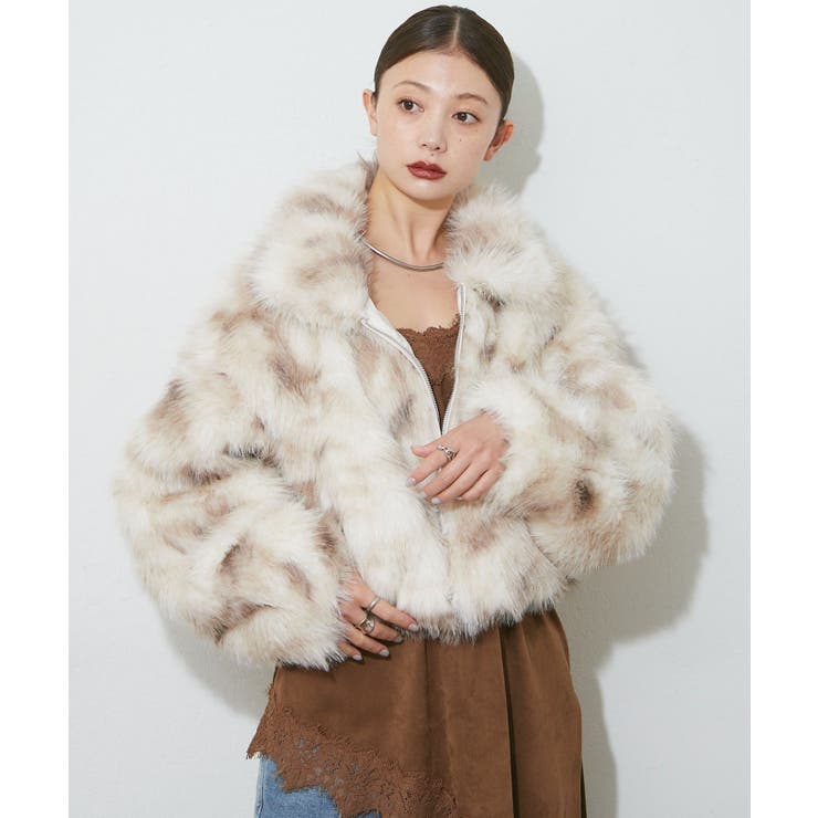 柄1 | 柄ファー2WAYブルゾン | RMAF　NICE CLAUP / OLIVE des OLIVE