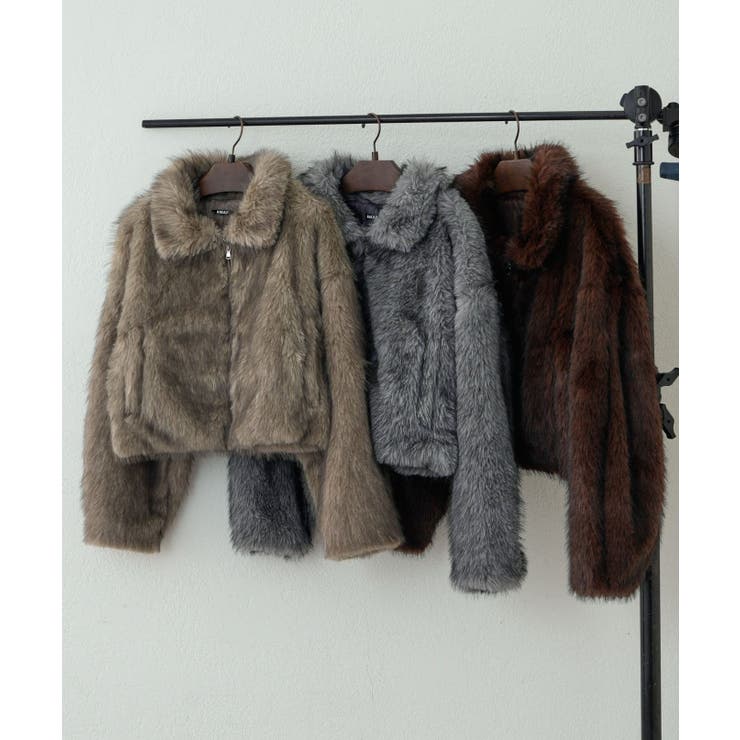 【6色展開】ミックスファー2WAYブルゾン | RMAF　NICE CLAUP / OLIVE des OLIVE | 詳細画像3 