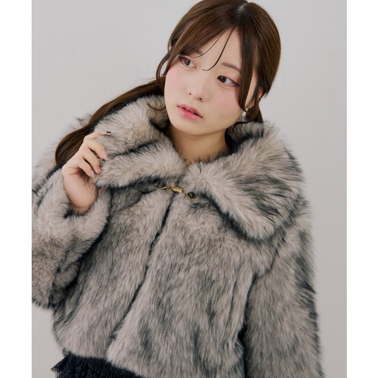 ベージュ | ミックスファービット付ブルゾン | RMAF　NICE CLAUP / OLIVE des OLIVE