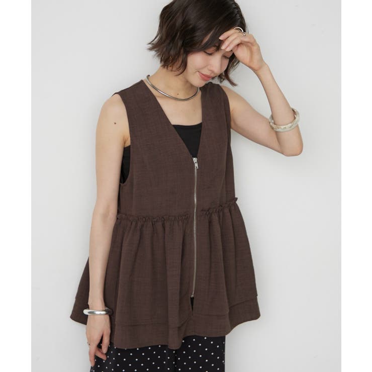 【セットアップ対応】ジップベスト | RMAF　NICE CLAUP / OLIVE des OLIVE | 詳細画像1 