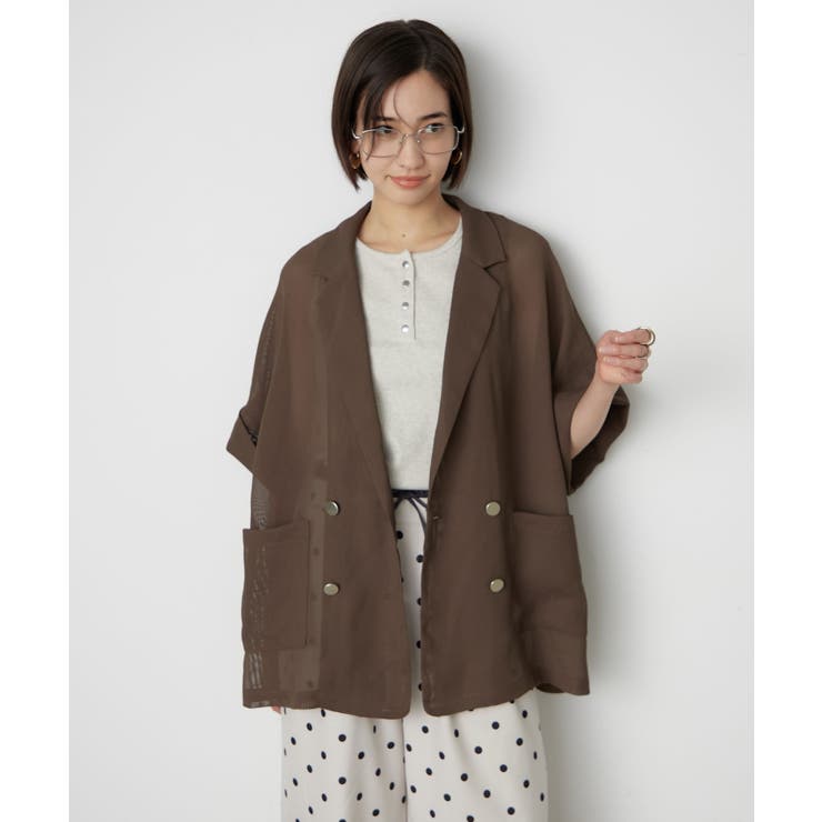 【夏も快適】メッシュダブルテーラージャケット | RMAF　NICE CLAUP / OLIVE des OLIVE | 詳細画像12 