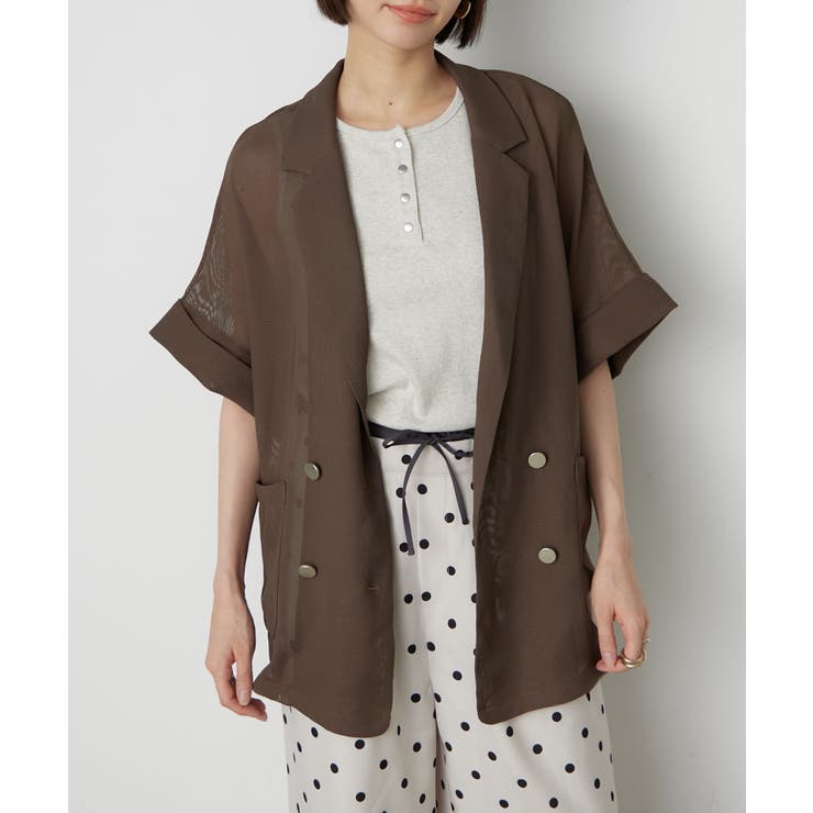 【夏も快適】メッシュダブルテーラージャケット | RMAF　NICE CLAUP / OLIVE des OLIVE | 詳細画像13 