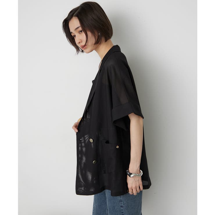 【夏も快適】メッシュダブルテーラージャケット | RMAF　NICE CLAUP / OLIVE des OLIVE | 詳細画像4 
