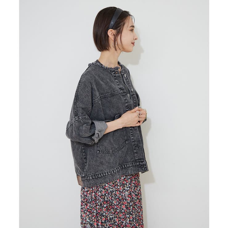 リメイク風ノーカラーGジャン | RMAF　NICE CLAUP / OLIVE des OLIVE | 詳細画像15 