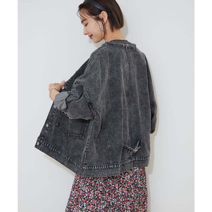 リメイク風ノーカラーGジャン | RMAF　NICE CLAUP / OLIVE des OLIVE | 詳細画像17 