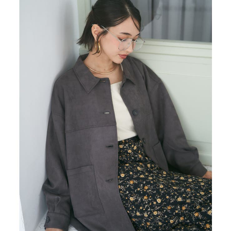 フェイクスエードカバーオール | RMAF　NICE CLAUP / OLIVE des OLIVE | 詳細画像13 