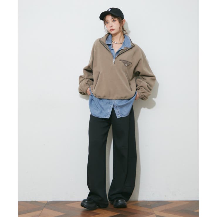 フリースハーフジッププルオーバー | RMAF　NICE CLAUP / OLIVE des OLIVE | 詳細画像26 
