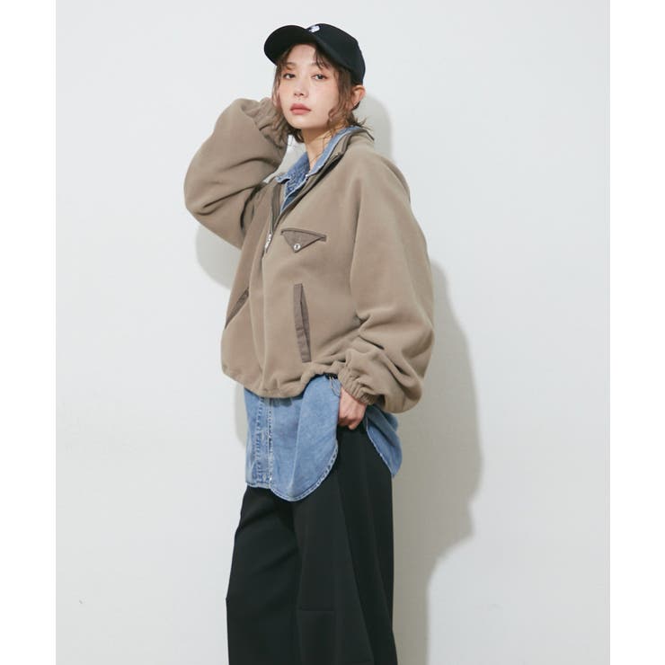 フリースハーフジッププルオーバー | RMAF　NICE CLAUP / OLIVE des OLIVE | 詳細画像27 