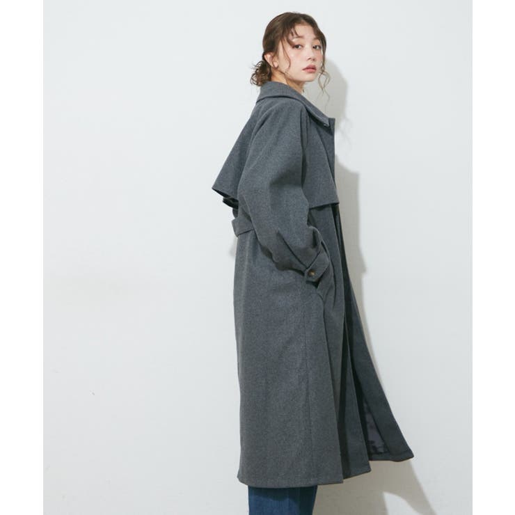 アレンジカラーロングコート | RMAF　NICE CLAUP / OLIVE des OLIVE | 詳細画像13 