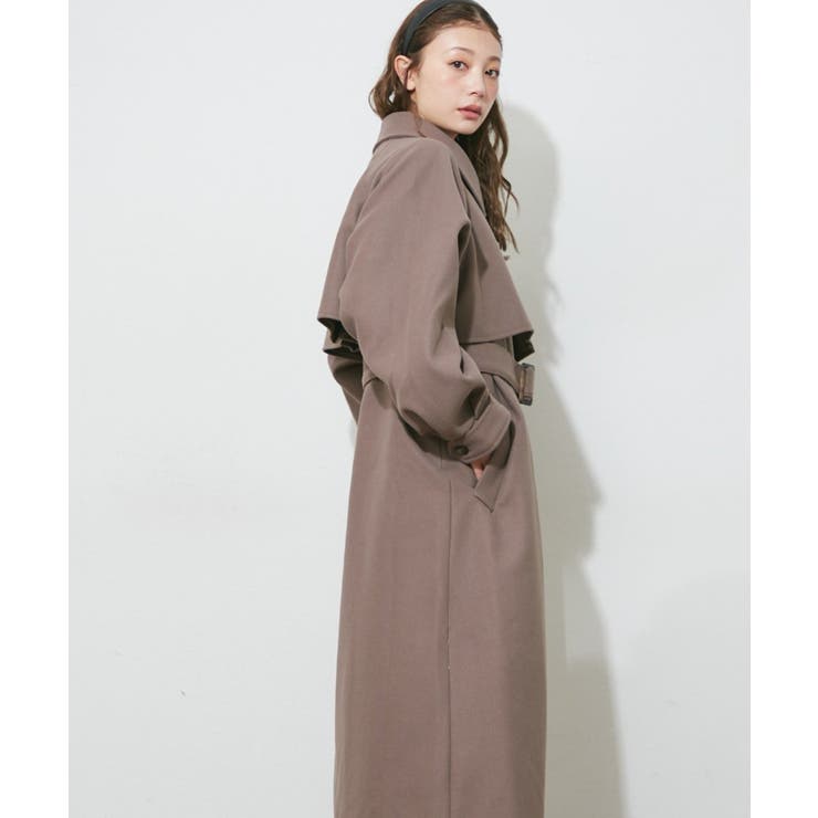 アレンジカラーロングコート | RMAF　NICE CLAUP / OLIVE des OLIVE | 詳細画像5 