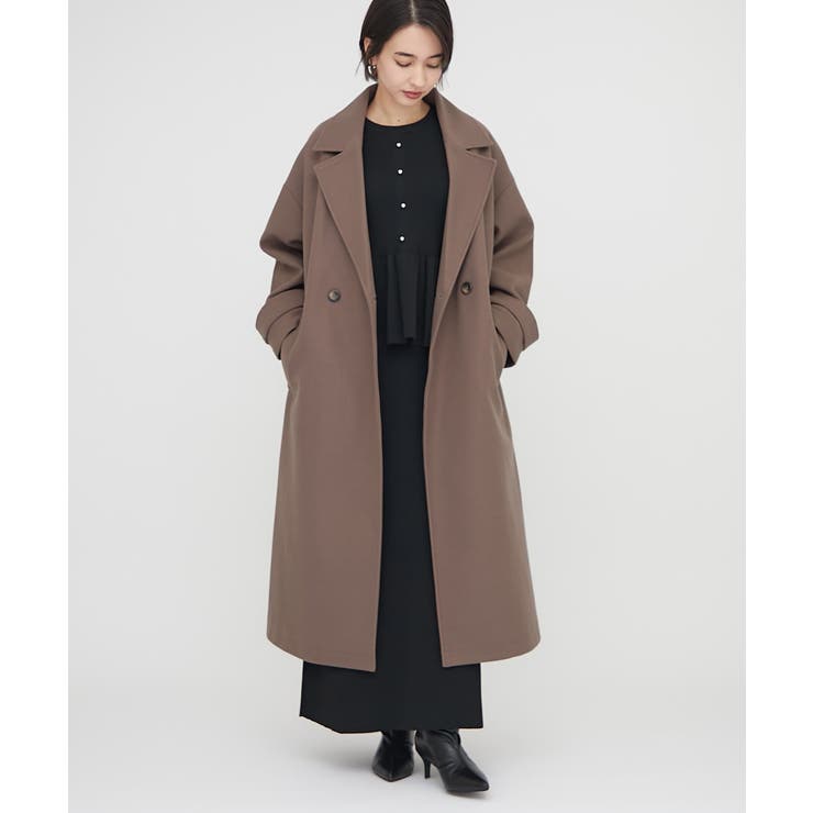 ダブルロングコート | RMAF　NICE CLAUP / OLIVE des OLIVE | 詳細画像1 