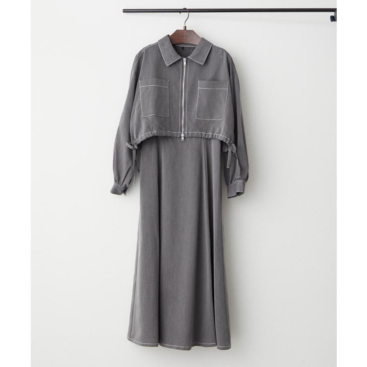 チャコール | 【セットアイテム】アソートブルゾン×キャミワンピース | RMAF　NICE CLAUP / OLIVE des OLIVE