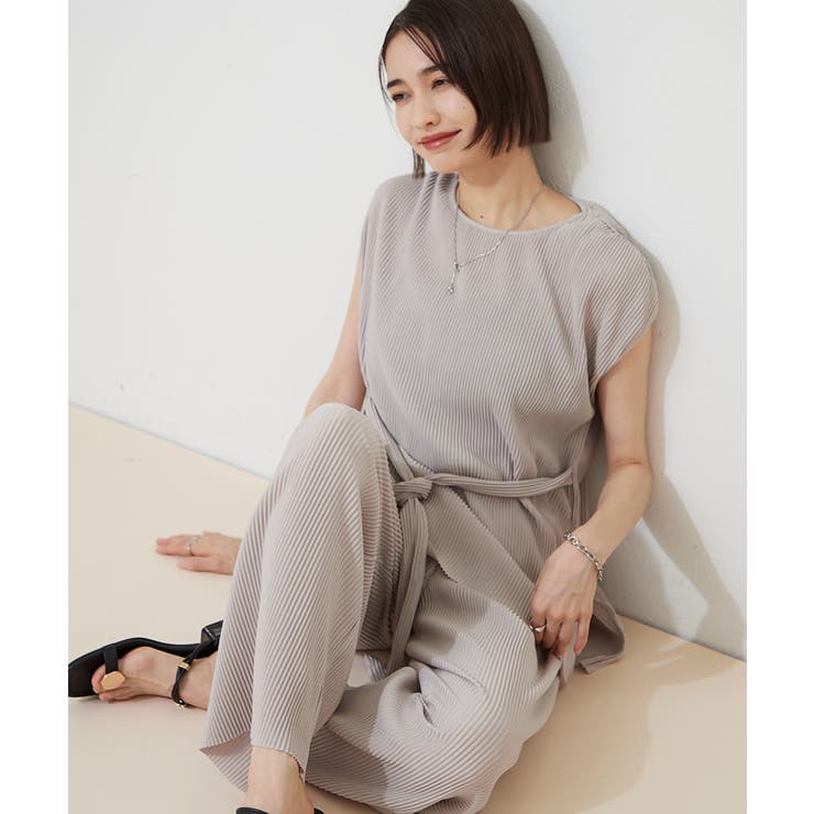 【セットアップ】クリスタルプリーツプルオーバー×パンツ | RMAF　NICE CLAUP / OLIVE des OLIVE | 詳細画像1 