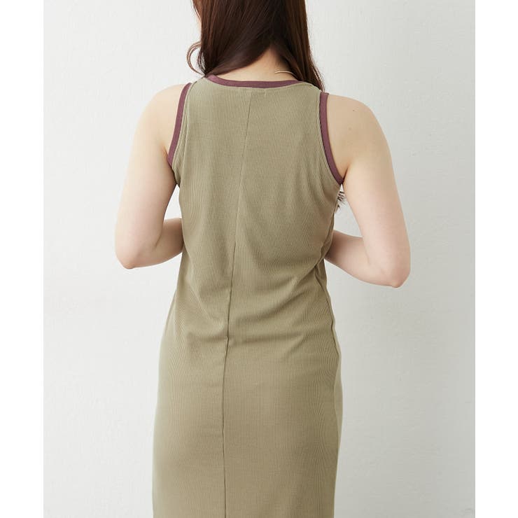 配色ヘンリータンクワンピース | RMAF　NICE CLAUP / OLIVE des OLIVE | 詳細画像5 