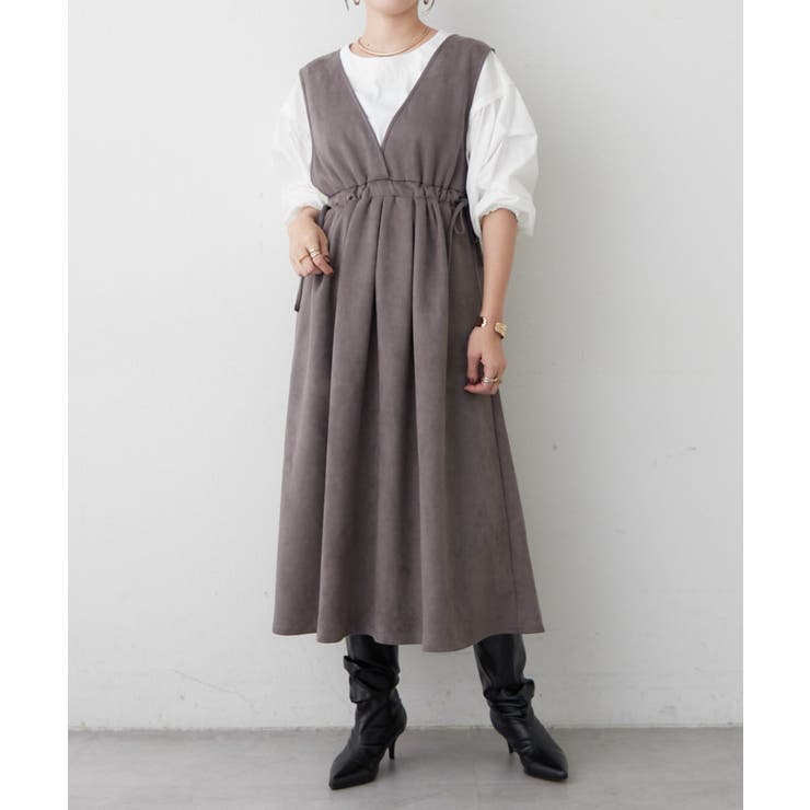 【前後2WAY】Vネックジャンスカ | RMAF　NICE CLAUP / OLIVE des OLIVE | 詳細画像14 