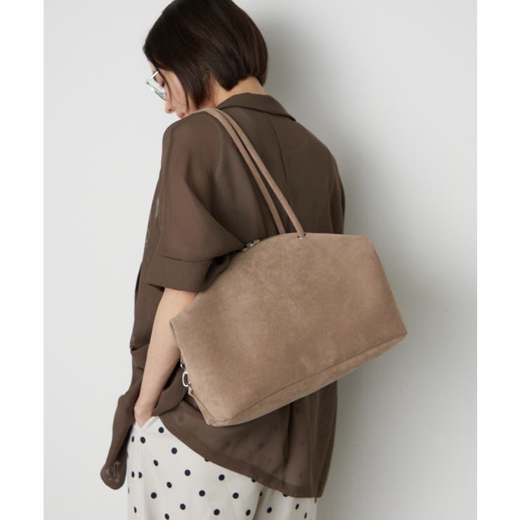 【Web限定】2WAYスエードトートバッグ | RMAF　NICE CLAUP / OLIVE des OLIVE | 詳細画像1 