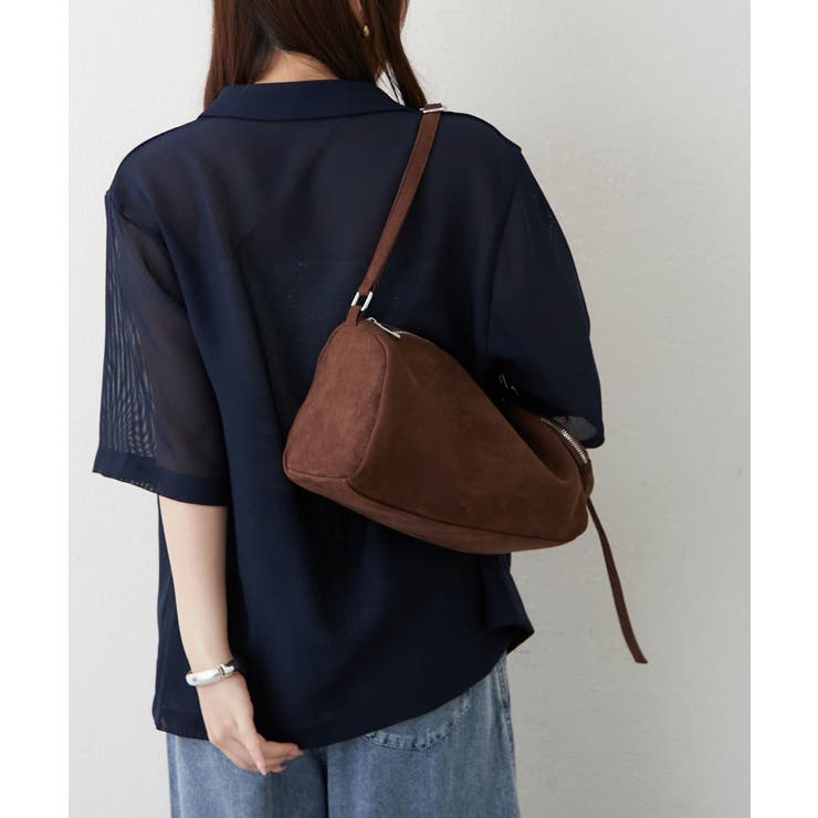 【Web限定】スエード横長ショルダーバッグ | RMAF　NICE CLAUP / OLIVE des OLIVE | 詳細画像7 
