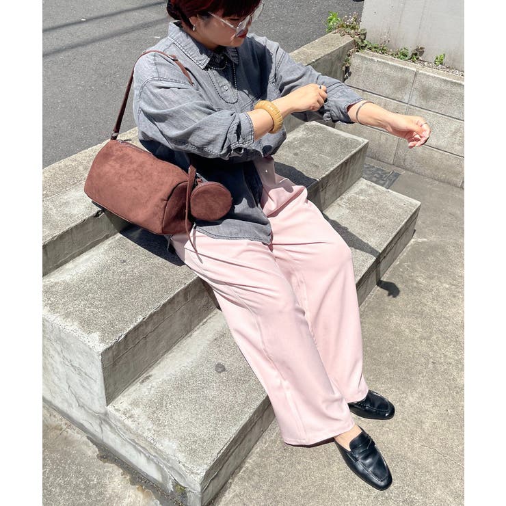 【Web限定】スエード横長ショルダーバッグ | RMAF　NICE CLAUP / OLIVE des OLIVE | 詳細画像9 