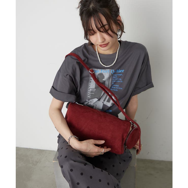 【Web限定】スエード横長ショルダーバッグ | RMAF　NICE CLAUP / OLIVE des OLIVE | 詳細画像3 