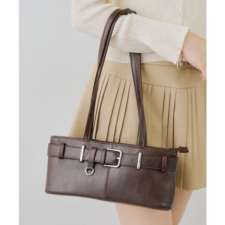 ベルトデザインナローショルダーバッグ | RMAF　NICE CLAUP / OLIVE des OLIVE | 詳細画像1 