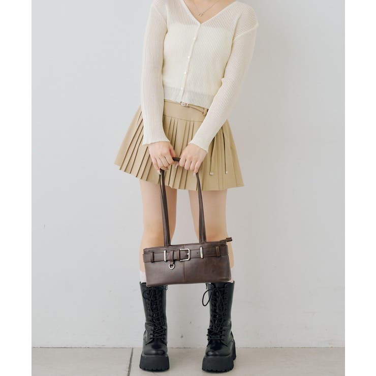 ベルトデザインナローショルダーバッグ | RMAF　NICE CLAUP / OLIVE des OLIVE | 詳細画像8 