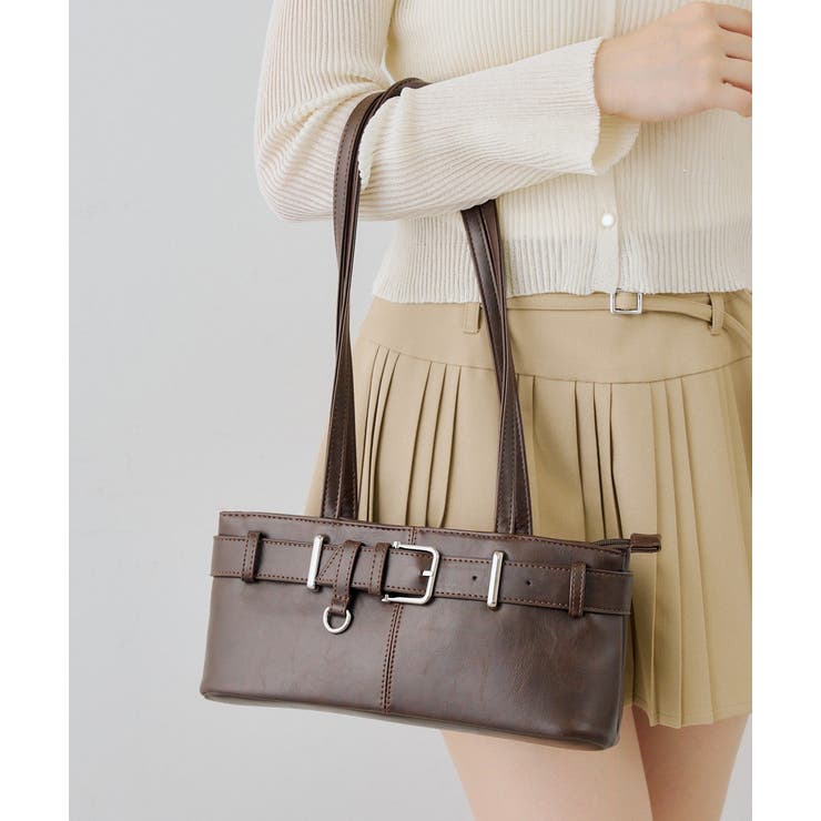 ベルトデザインナローショルダーバッグ | RMAF　NICE CLAUP / OLIVE des OLIVE | 詳細画像2 