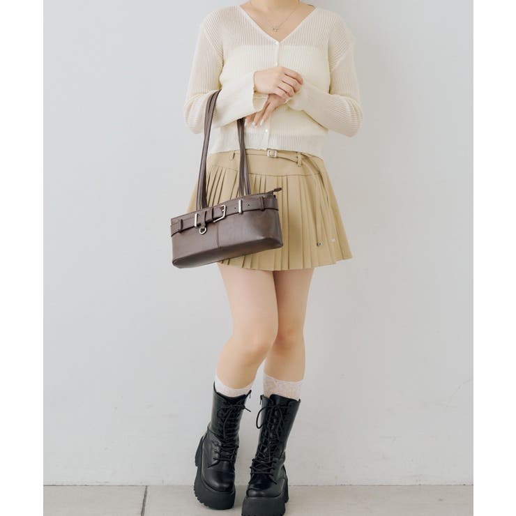 ベルトデザインナローショルダーバッグ | RMAF　NICE CLAUP / OLIVE des OLIVE | 詳細画像6 