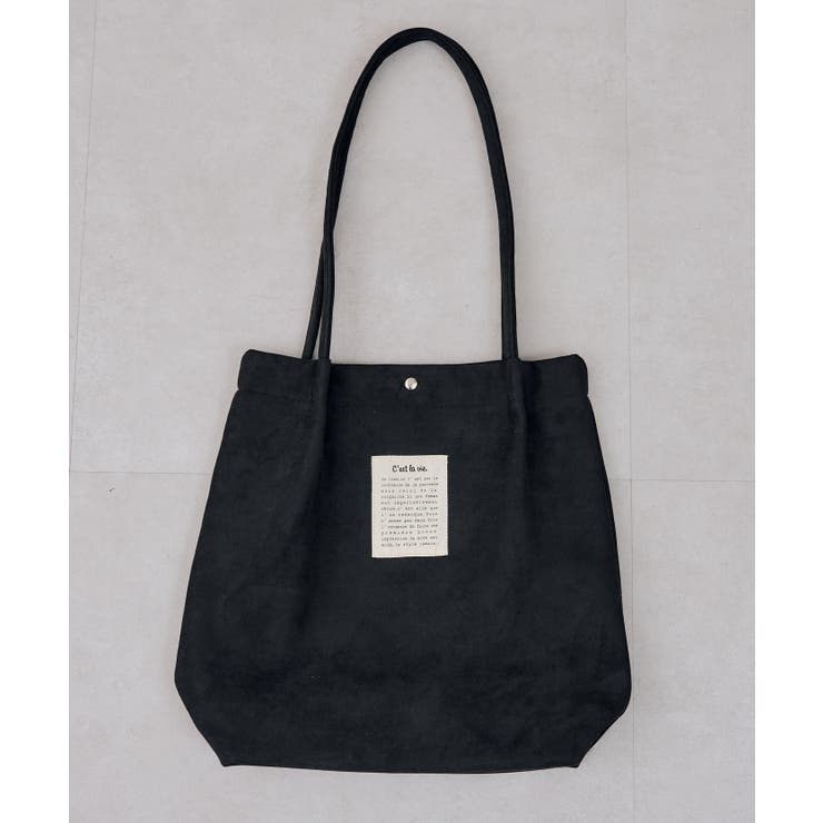 ブラック | フェイクスエードハンドルタックトート | RMAF　NICE CLAUP / OLIVE des OLIVE