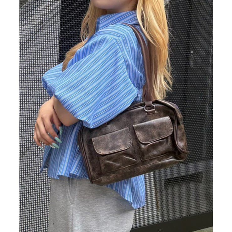 ブラウン系 | ダブルポケットボストンバッグ | RMAF　NICE CLAUP / OLIVE des OLIVE