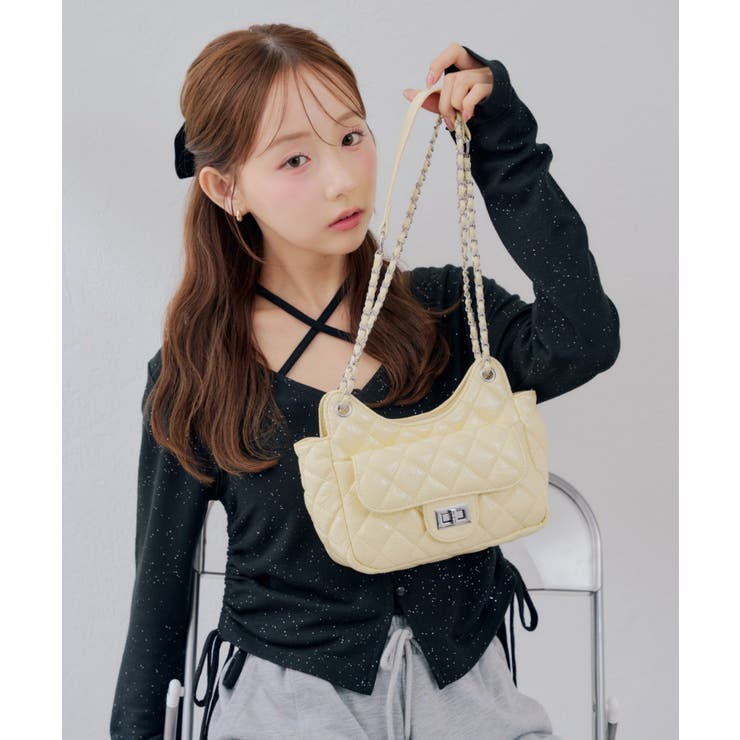 キルティングショルダーバッグ[品番：OLOW0019228]｜RMAF NICE CLAUP