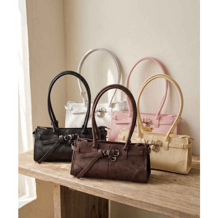 【Autumn Bag Series】ベルトボストンバッグ | NICE CLAUP / OLIVE des OLIVE　OUTLET | 詳細画像1 