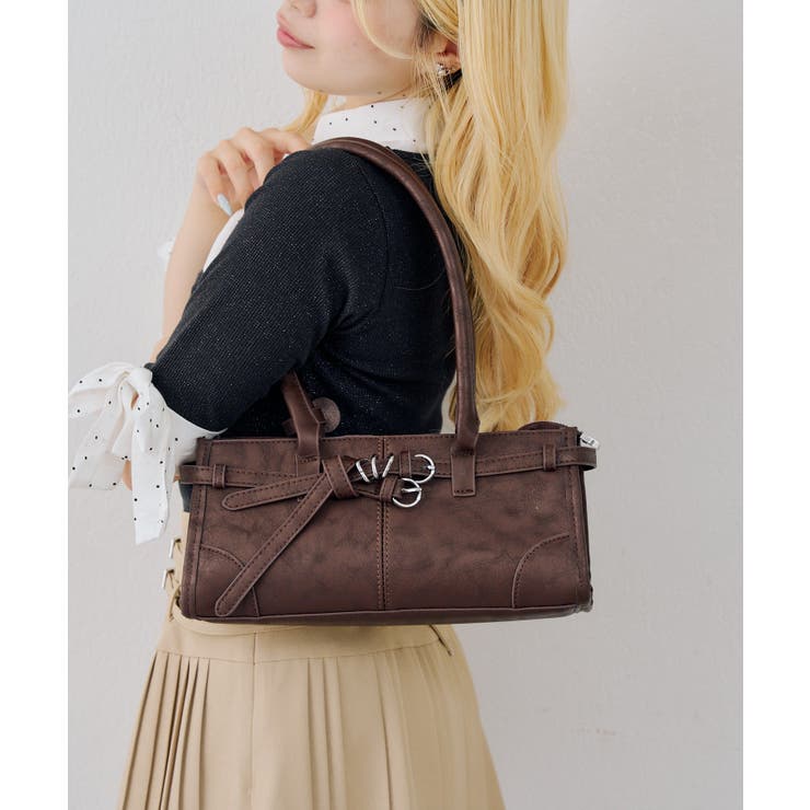 【Autumn Bag Series】ベルトボストンバッグ | NICE CLAUP / OLIVE des OLIVE　OUTLET | 詳細画像14 