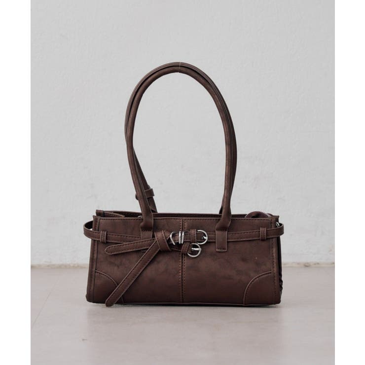ブラウン | 【Autumn Bag Series】ベルトボストンバッグ | NICE CLAUP / OLIVE des OLIVE　OUTLET