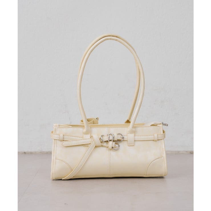 アイボリー | 【Autumn Bag Series】ベルトボストンバッグ | NICE CLAUP / OLIVE des OLIVE　OUTLET