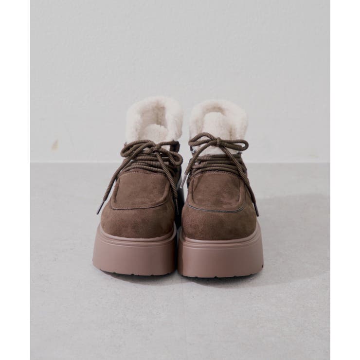 レースアップボアムートンブーツ | RMAF　NICE CLAUP / OLIVE des OLIVE | 詳細画像2 