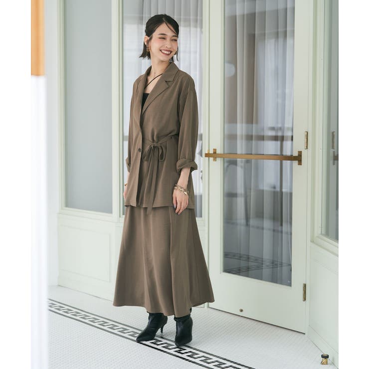 【セットアップ対応】ナローマーメイドスカート | RMAF　NICE CLAUP / OLIVE des OLIVE | 詳細画像21 