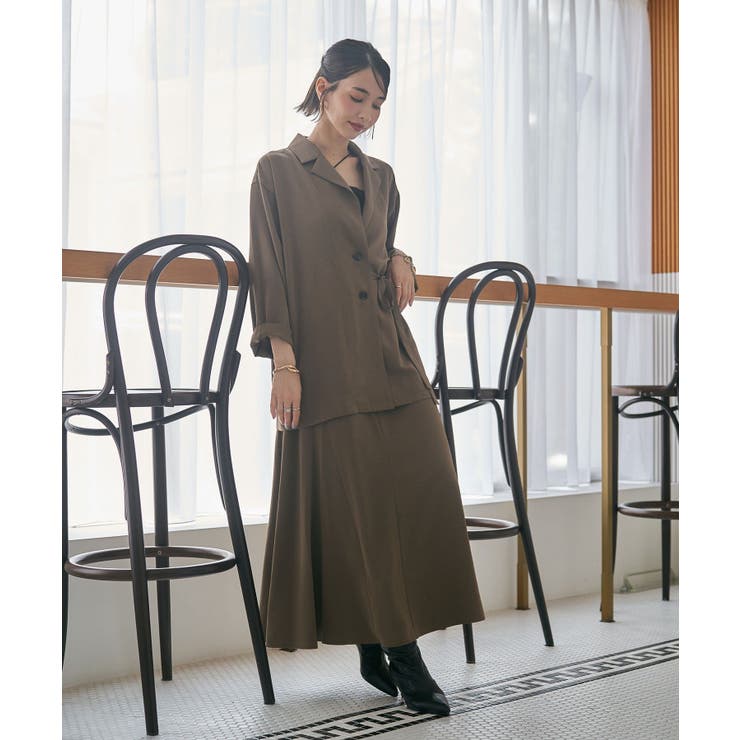 【セットアップ対応】ナローマーメイドスカート | RMAF　NICE CLAUP / OLIVE des OLIVE | 詳細画像22 