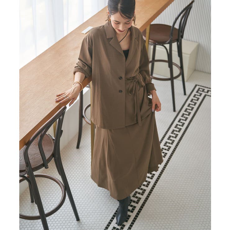 【セットアップ対応】ナローマーメイドスカート | RMAF　NICE CLAUP / OLIVE des OLIVE | 詳細画像27 