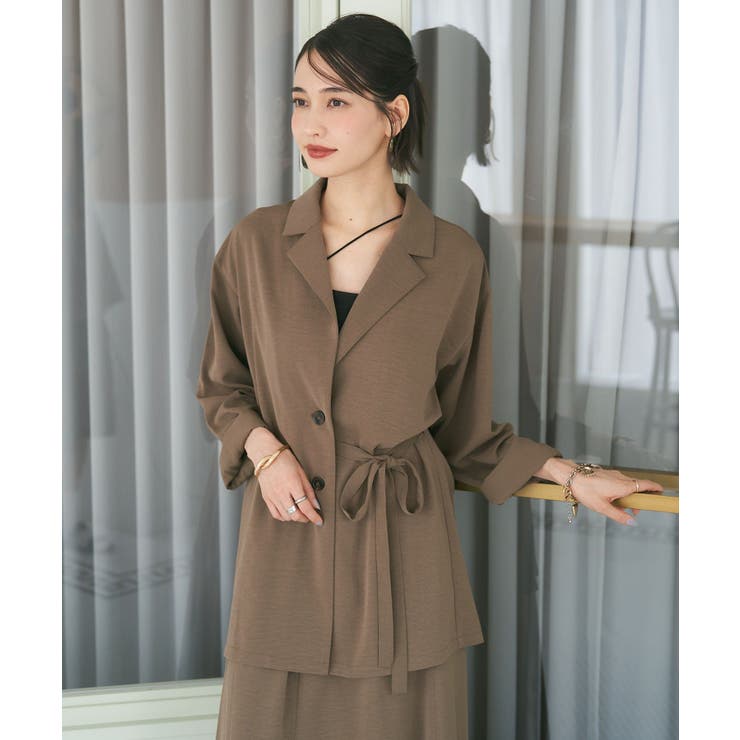【セットアップ対応】ウエストマークテーラージャケット | RMAF　NICE CLAUP / OLIVE des OLIVE | 詳細画像1 