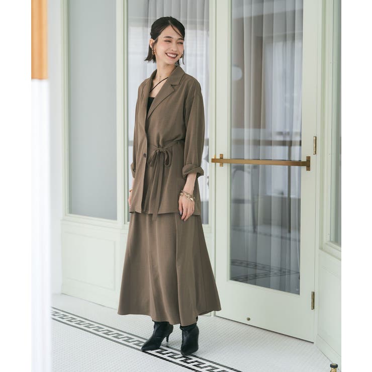 【セットアップ対応】ウエストマークテーラージャケット | RMAF　NICE CLAUP / OLIVE des OLIVE | 詳細画像7 