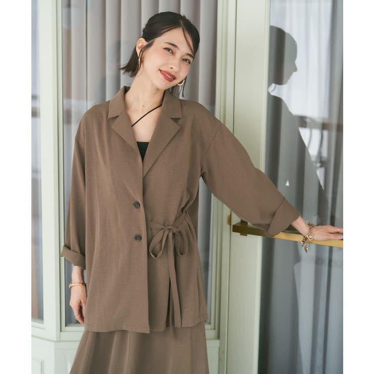 【セットアップ対応】ウエストマークテーラージャケット | RMAF　NICE CLAUP / OLIVE des OLIVE | 詳細画像6 