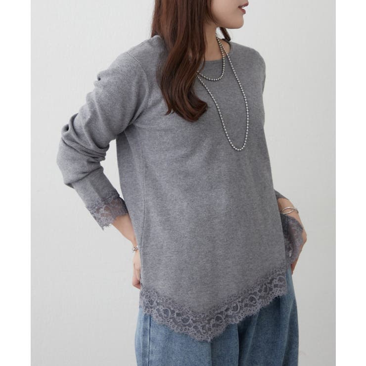 【Web限定】レース付プルオーバー | RMAF　NICE CLAUP / OLIVE des OLIVE | 詳細画像3 