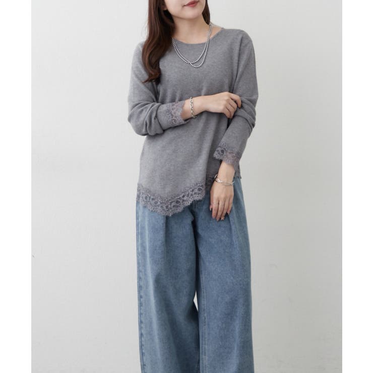 【Web限定】レース付プルオーバー | RMAF　NICE CLAUP / OLIVE des OLIVE | 詳細画像5 