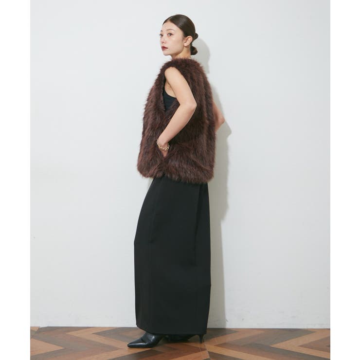 【Web限定】スリット入りナロースカート | RMAF　NICE CLAUP / OLIVE des OLIVE | 詳細画像7 