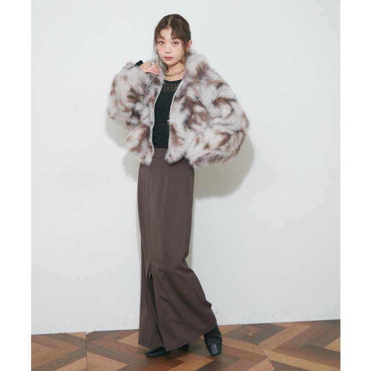 【Web限定】スリット入りナロースカート | RMAF　NICE CLAUP / OLIVE des OLIVE | 詳細画像19 