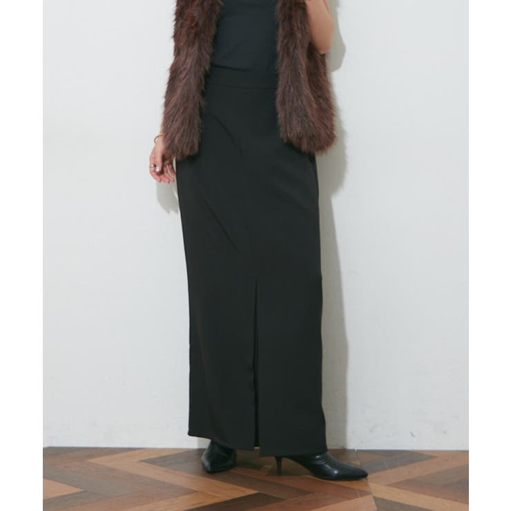 【Web限定】スリット入りナロースカート | RMAF　NICE CLAUP / OLIVE des OLIVE | 詳細画像4 