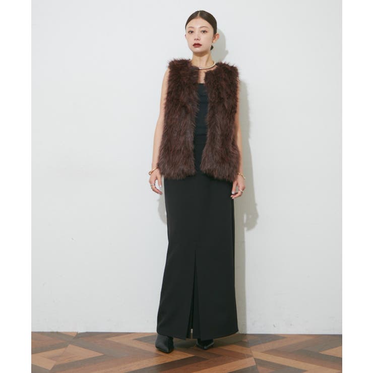 【Web限定】スリット入りナロースカート | RMAF　NICE CLAUP / OLIVE des OLIVE | 詳細画像6 